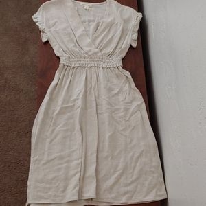 NWT!! Cream Monteau dress S